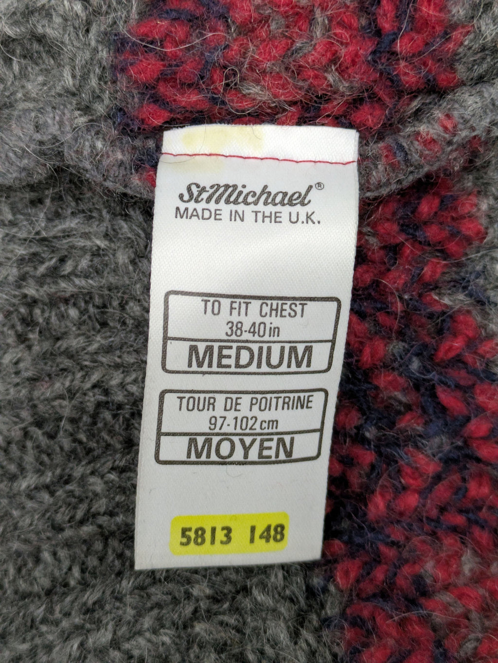 80s Vintage British Knitwear - St Michaels Pure Wool Sweater