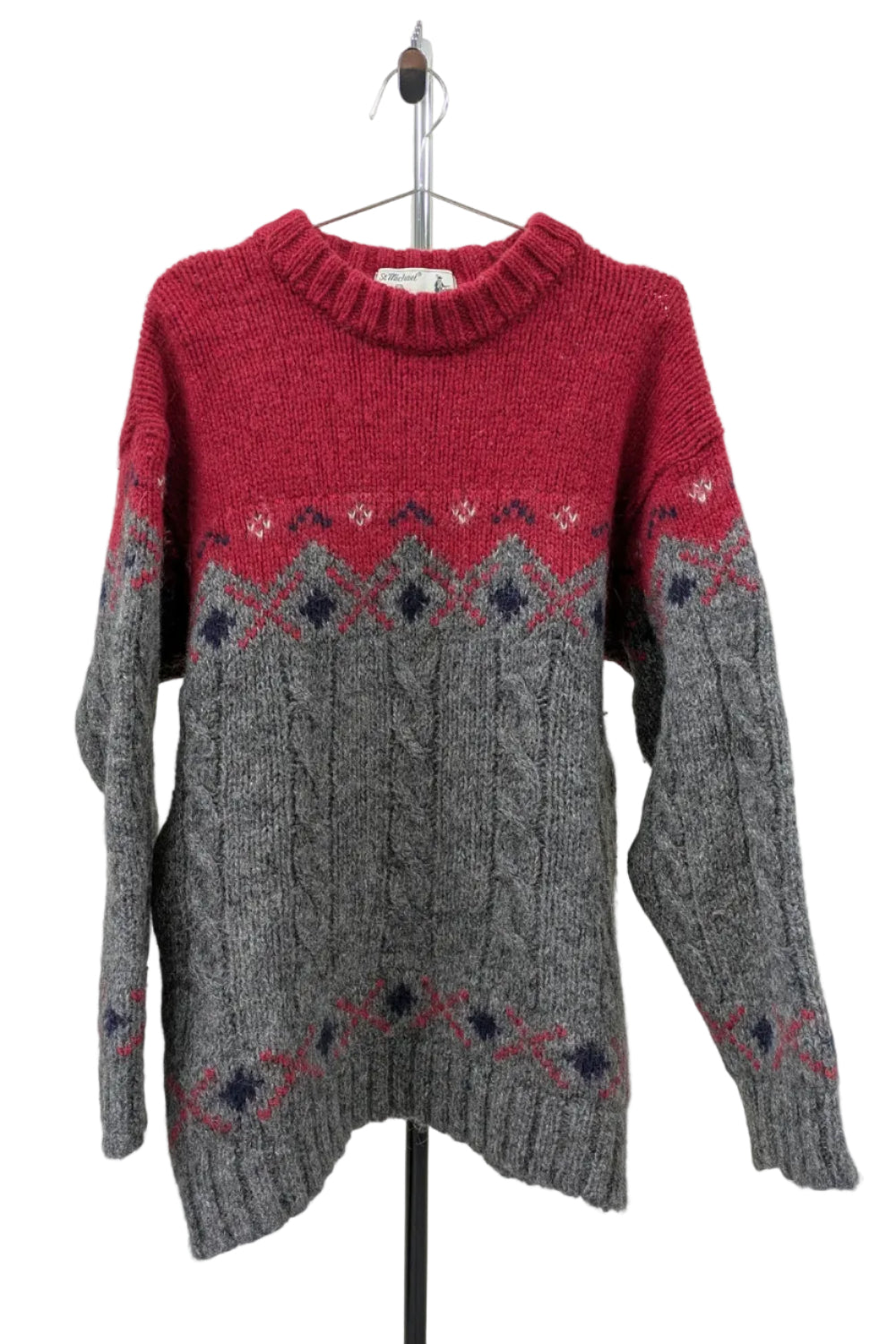 80s Vintage British Knitwear - St Michaels Pure Wool Sweater