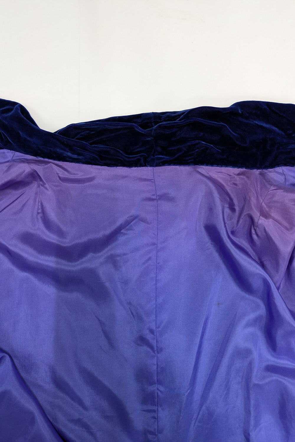 70s Vintage Blue Velvet Opera Cape - European Evening Wear