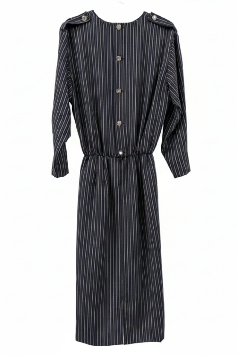 80s Vintage striped straight dress