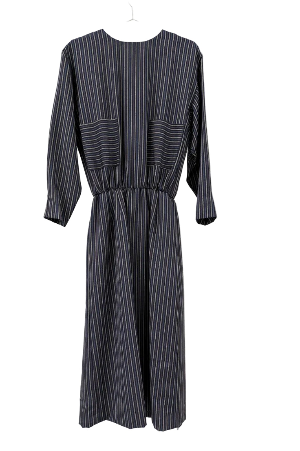 80s Vintage striped straight dress