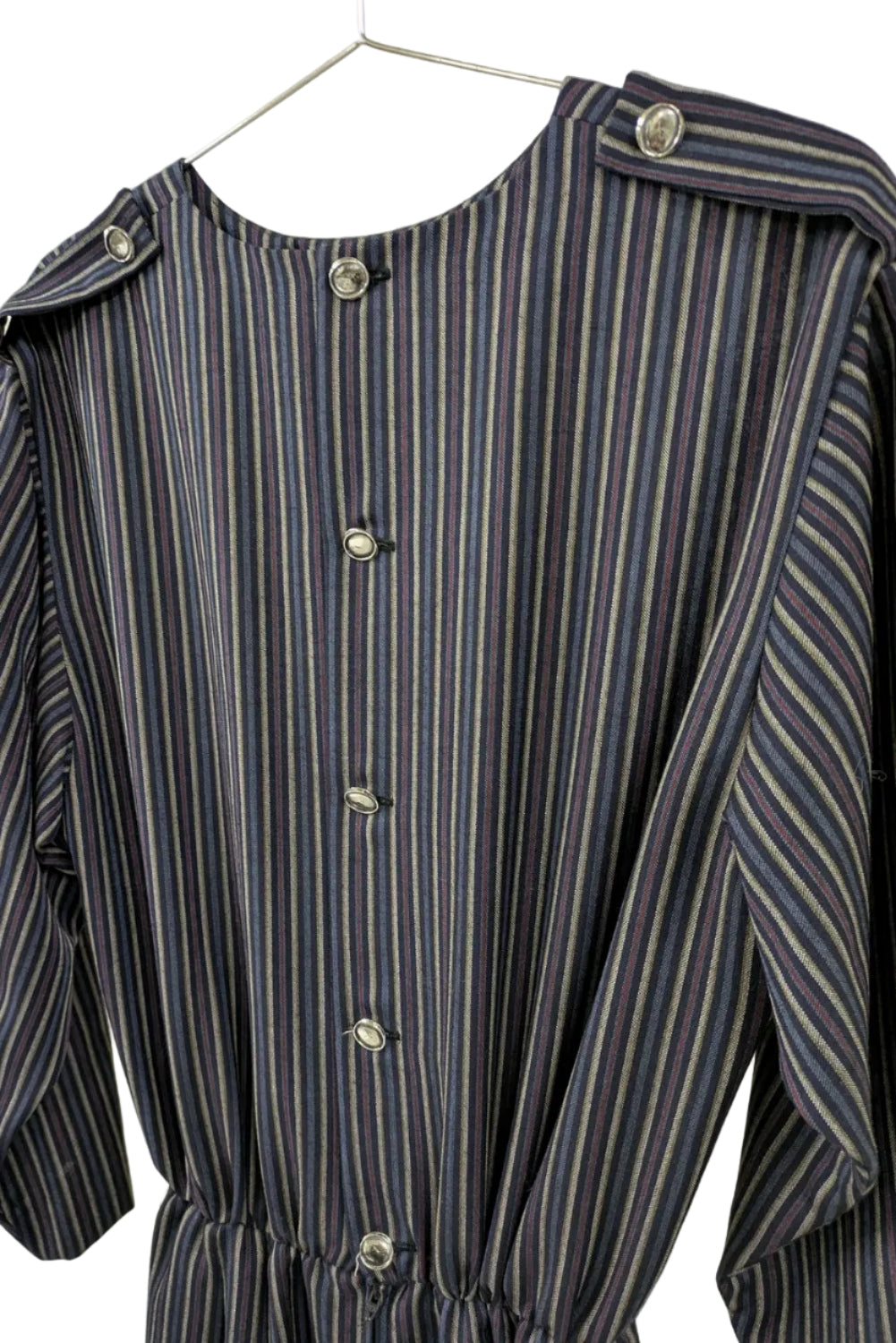 80s Vintage striped straight dress