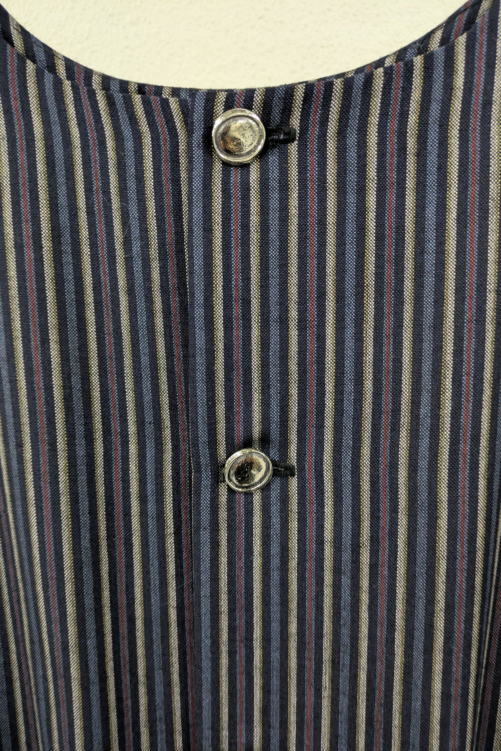 80s Vintage striped straight dress