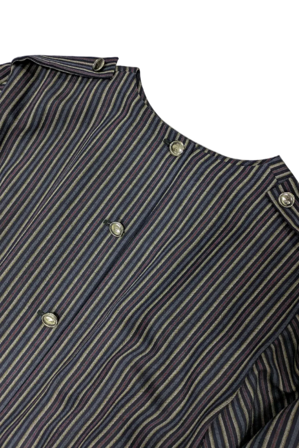 80s Vintage striped straight dress