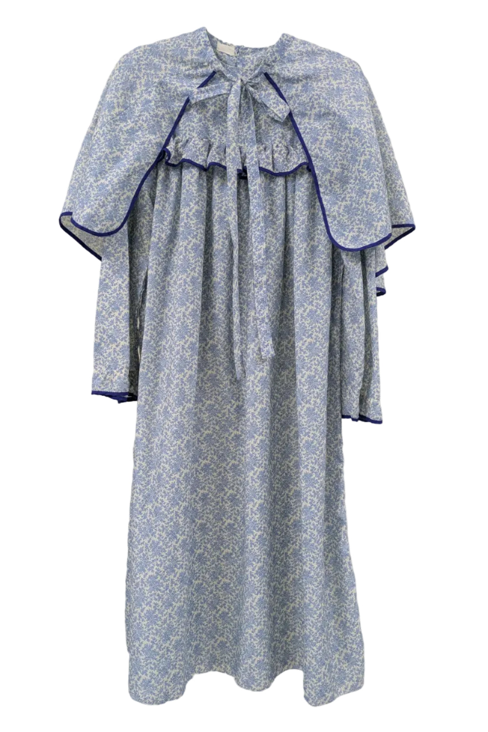 Flower Dress with Cape London Vintage | Victorian Square Yoke