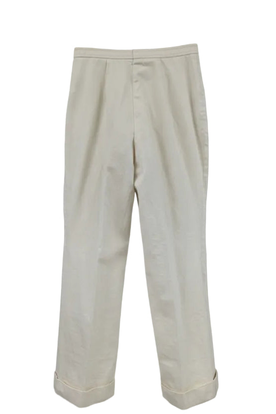 70's White Flare Pants Vintage | Rock Star Style Bell Bottoms