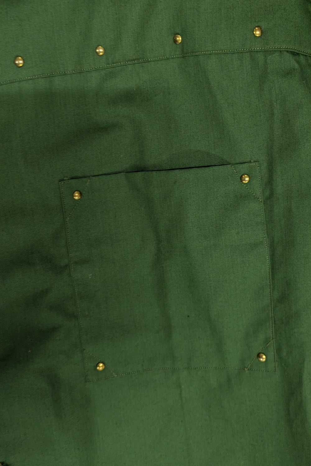 70s Deadstock French Toggle Button Kahki Work Shirt - Ferjane