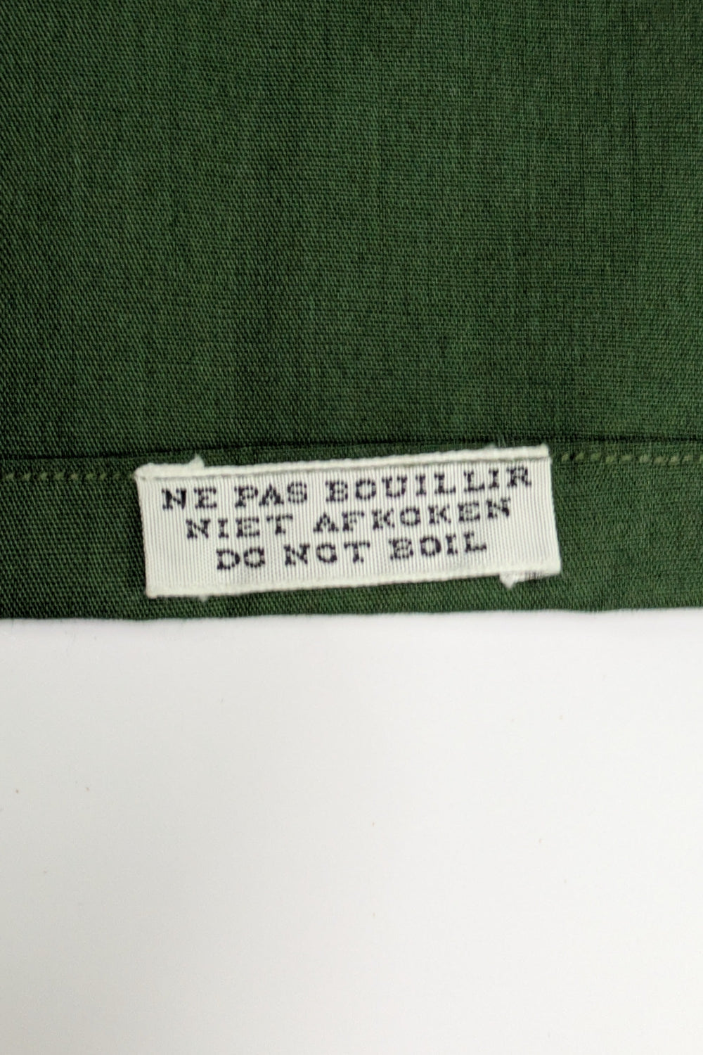 70s Deadstock French Toggle Button Kahki Work Shirt - Ferjane