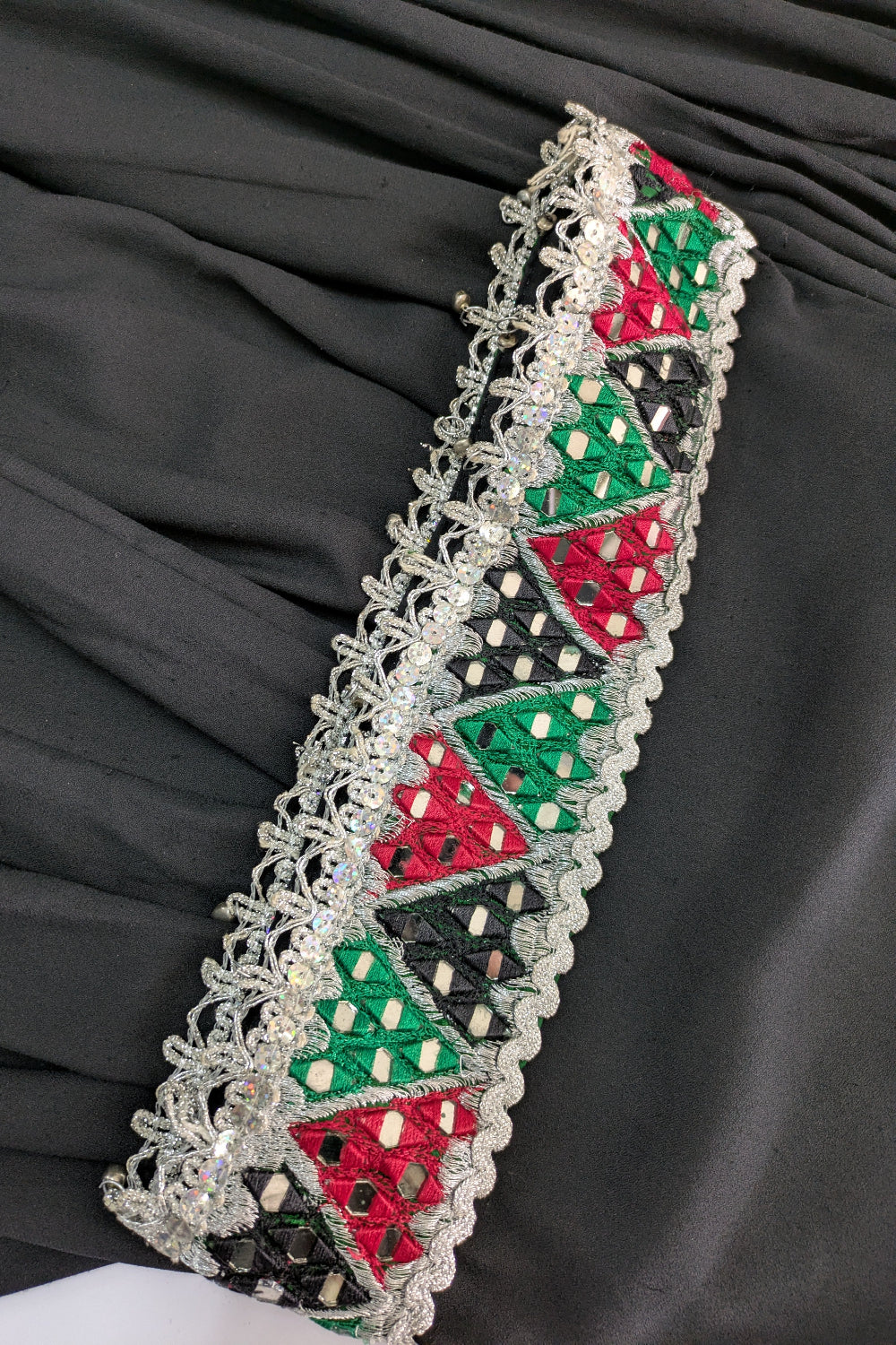 70's Afghan Style Mirror Work Dress