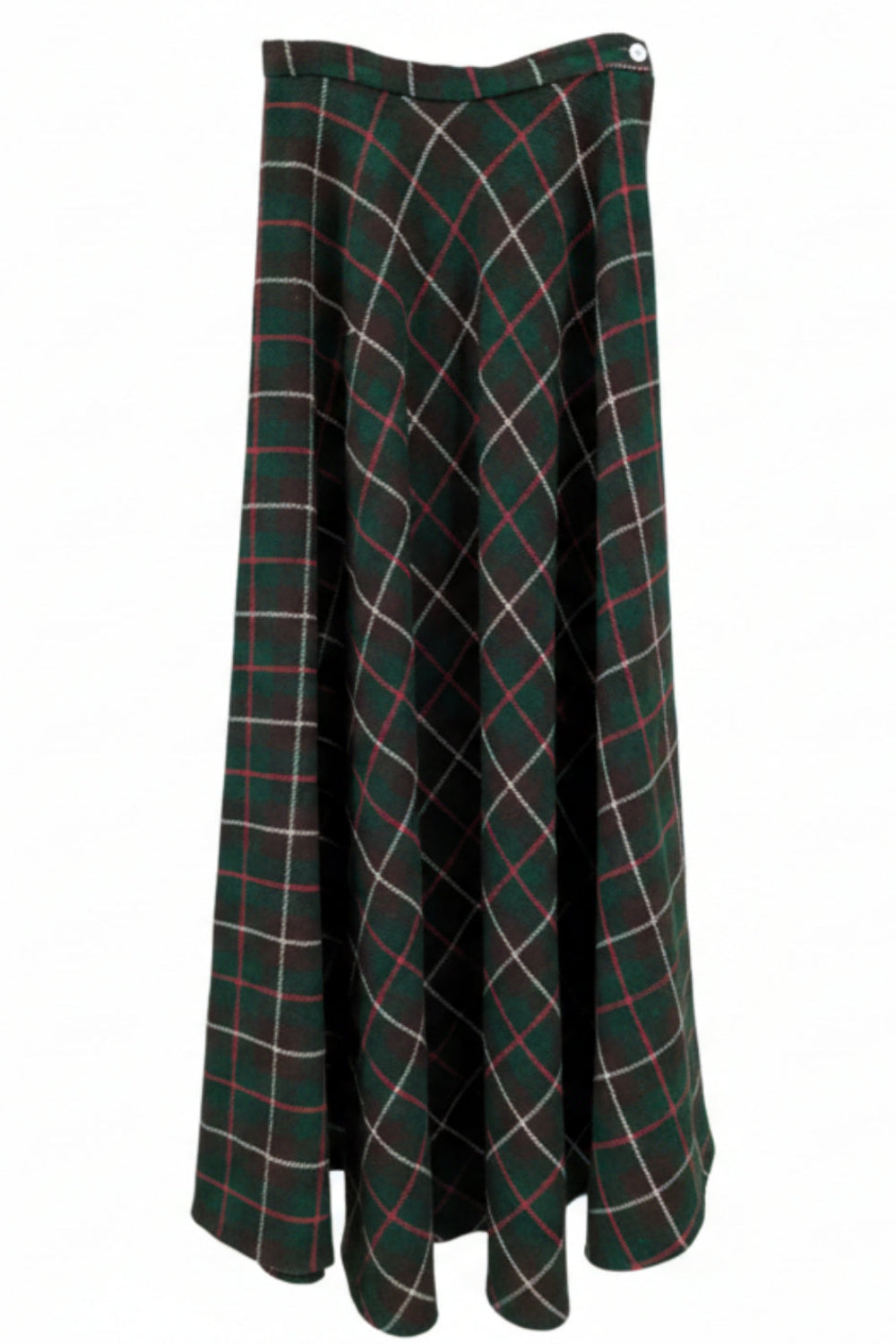 Scottish Tartan Check Long Skirt