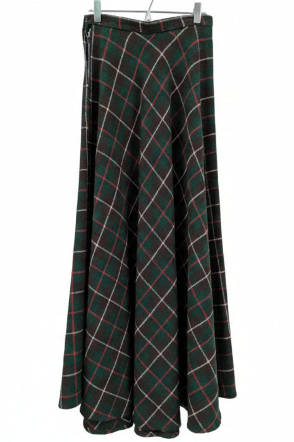 Scottish Tartan Check Long Skirt