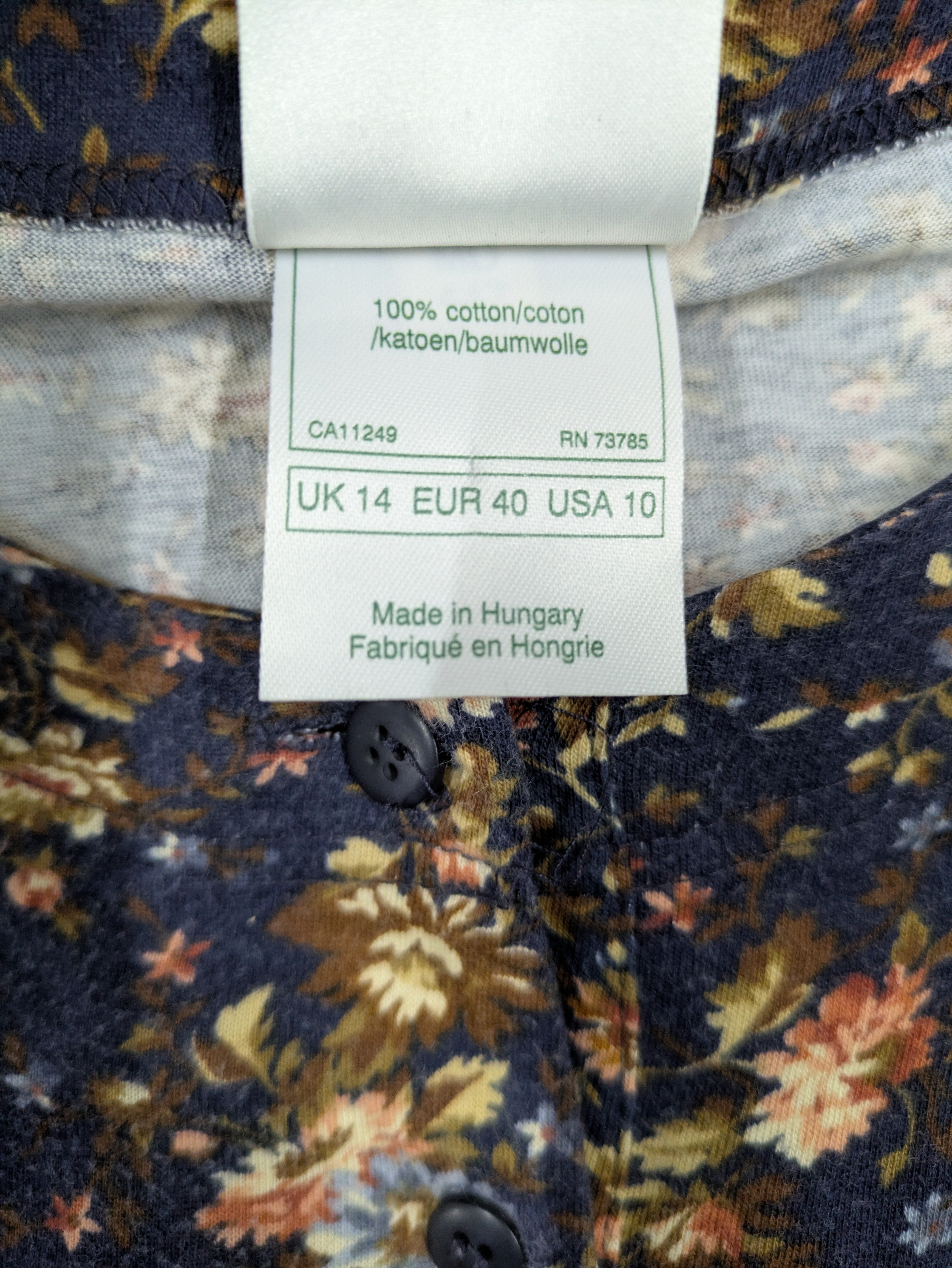 70's Laura Ashley Dress Navy