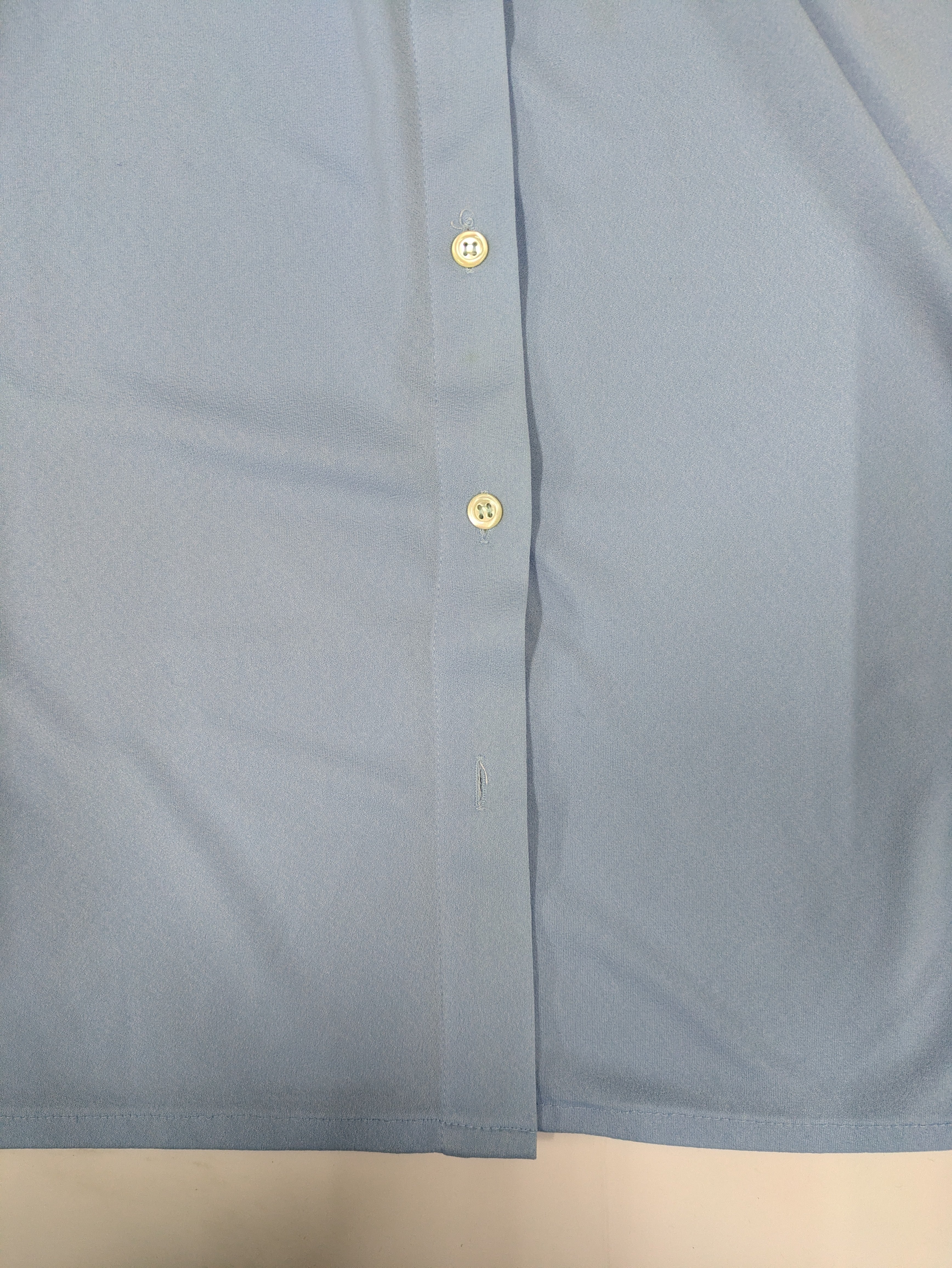vintage 1970s Rodier of Paris shirt light blue