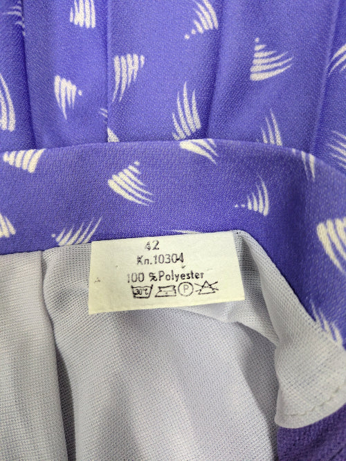 70's-80's Blue Violet Two-Piece Set