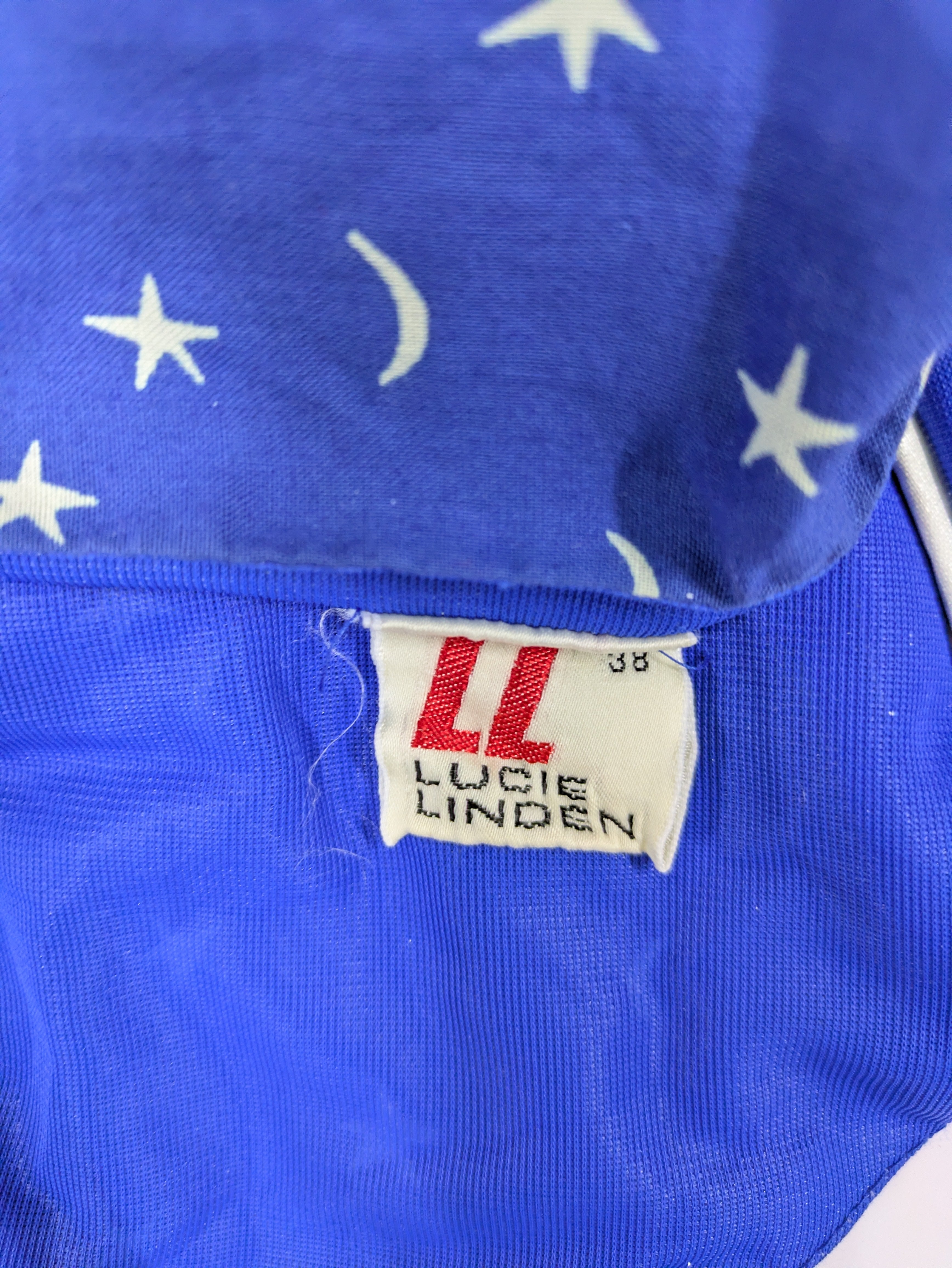 70's Lucie Linden Halter Neck Summer Dress Blue
