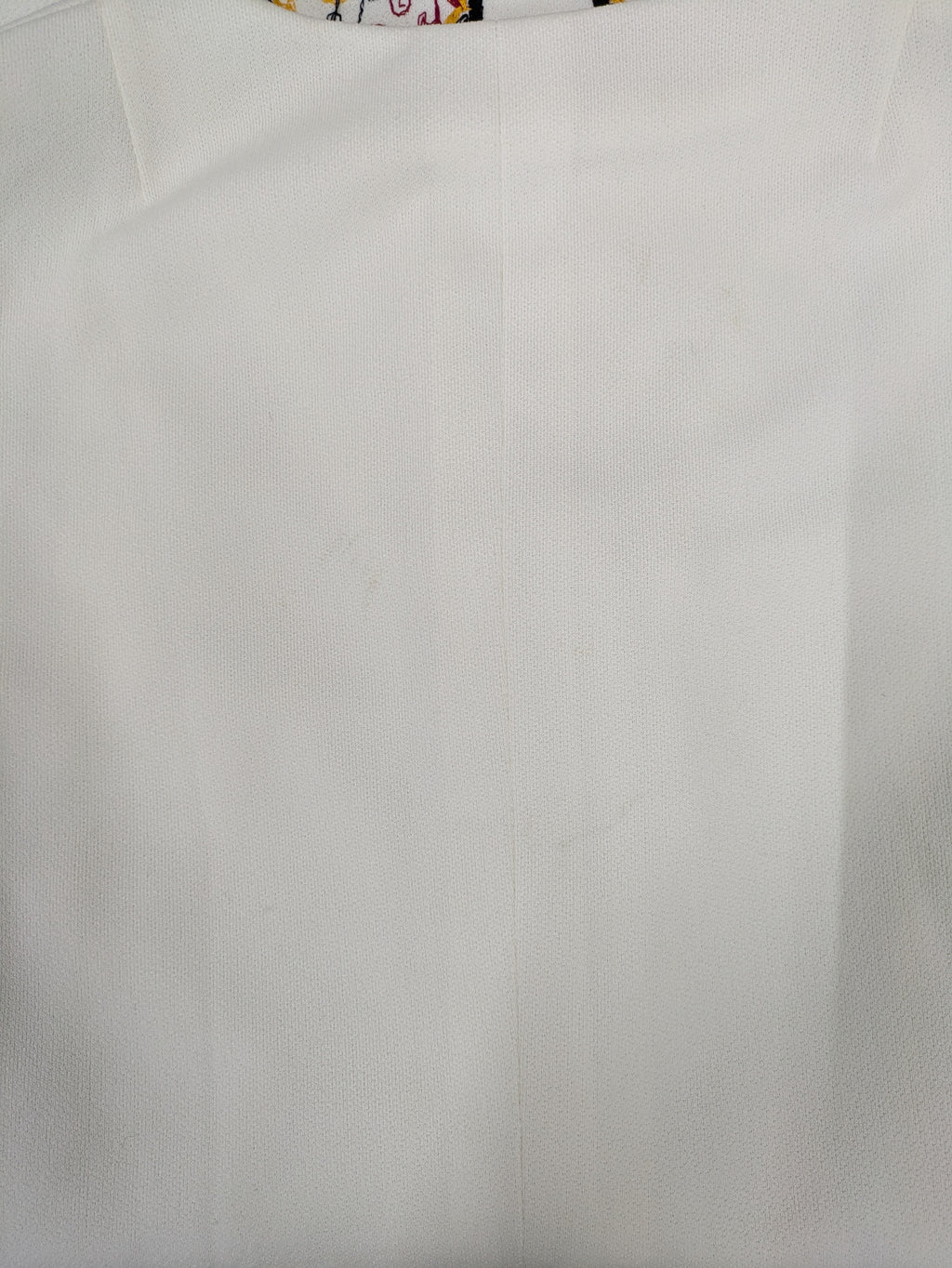 60's Trevira Embroidered Dress White
