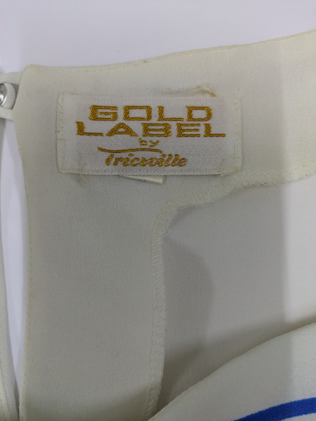 80s colorful and unique printed dress　”Gold Label by Tricoville”