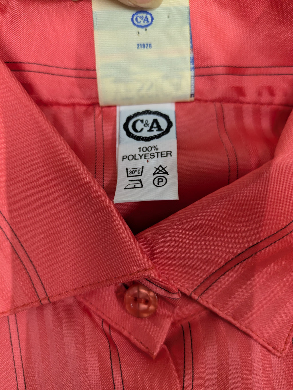 90s YESSICA Half Sleeve Shirt Red