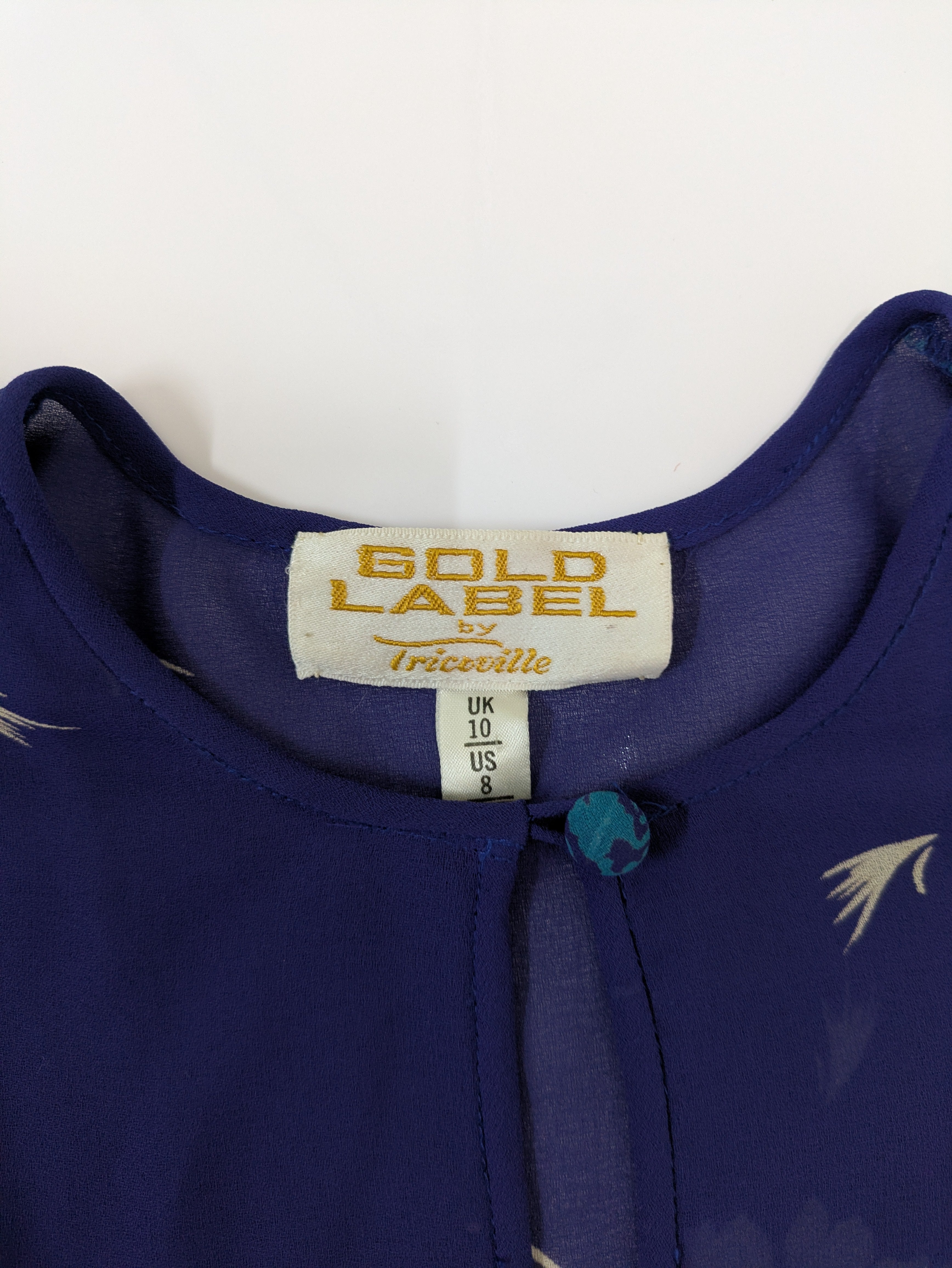 70's-80's Gold Label by Tricoville Dress Blue