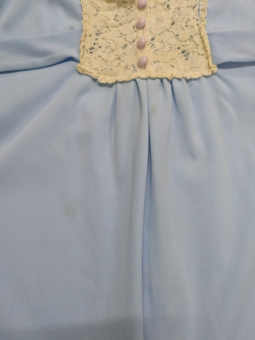 60's-70's Vintage Dress Light Blue