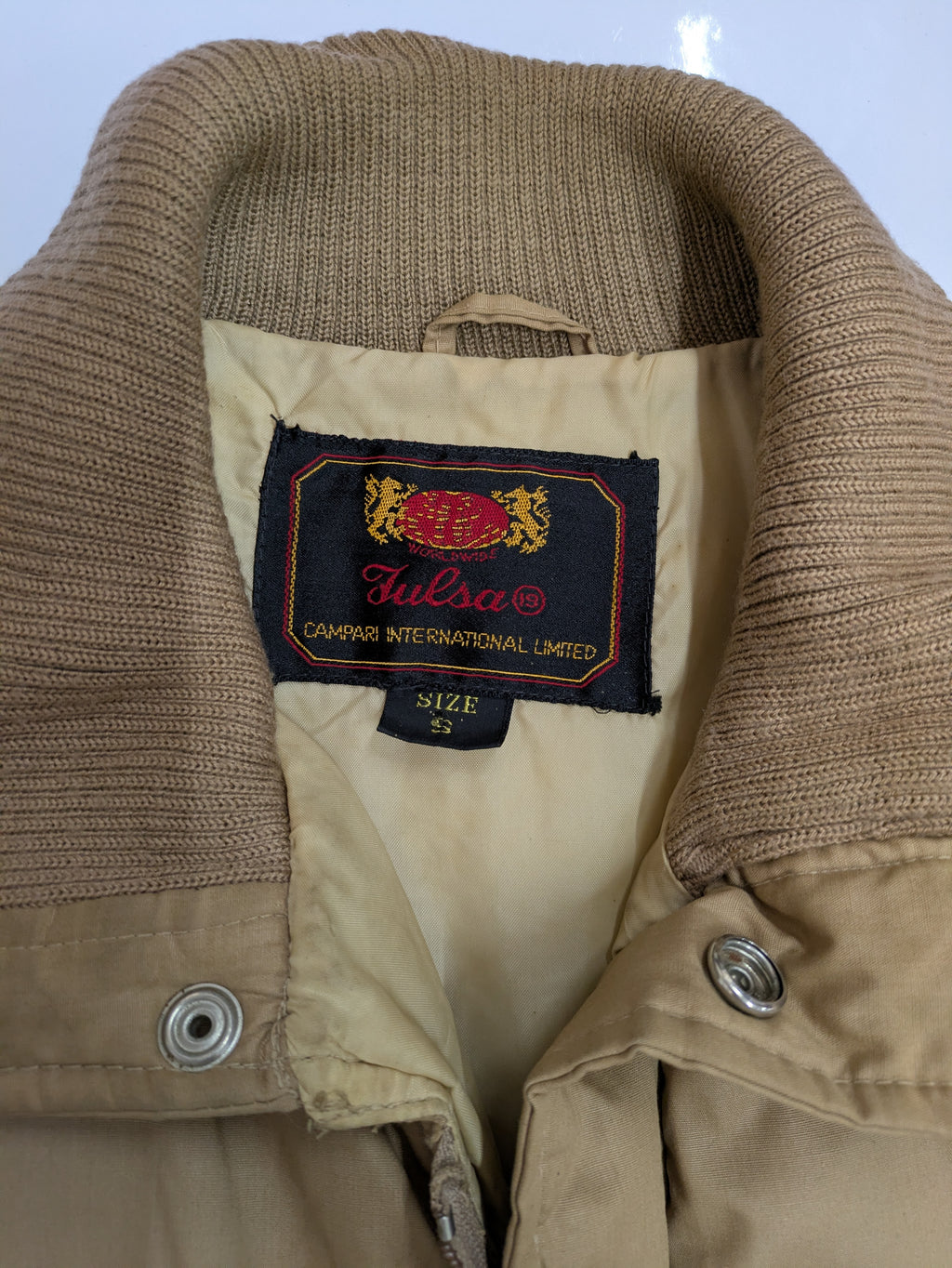 80's Julsa Vintage Bomber Jacket Beige