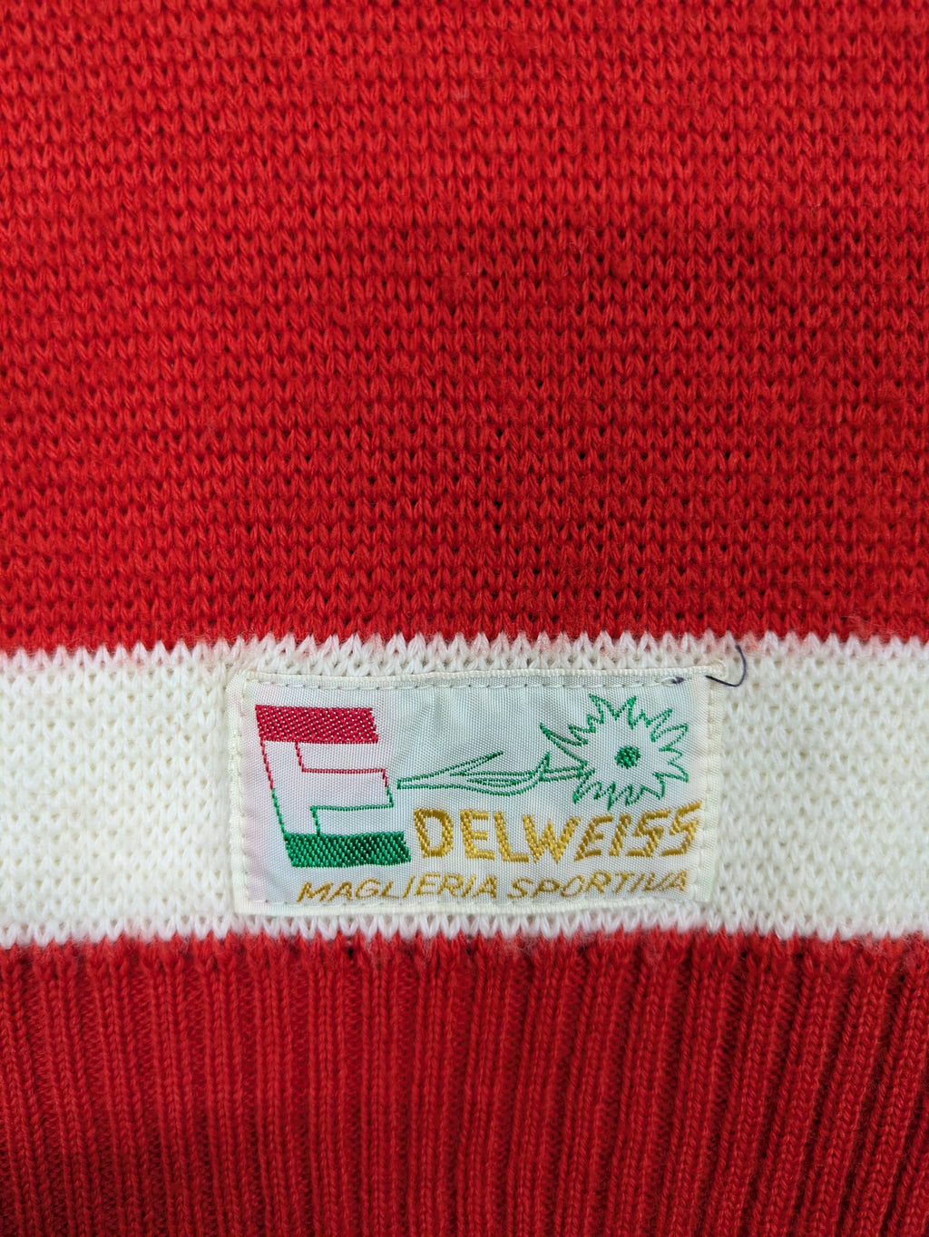 70's FOLCO Italian Sports Knit Red