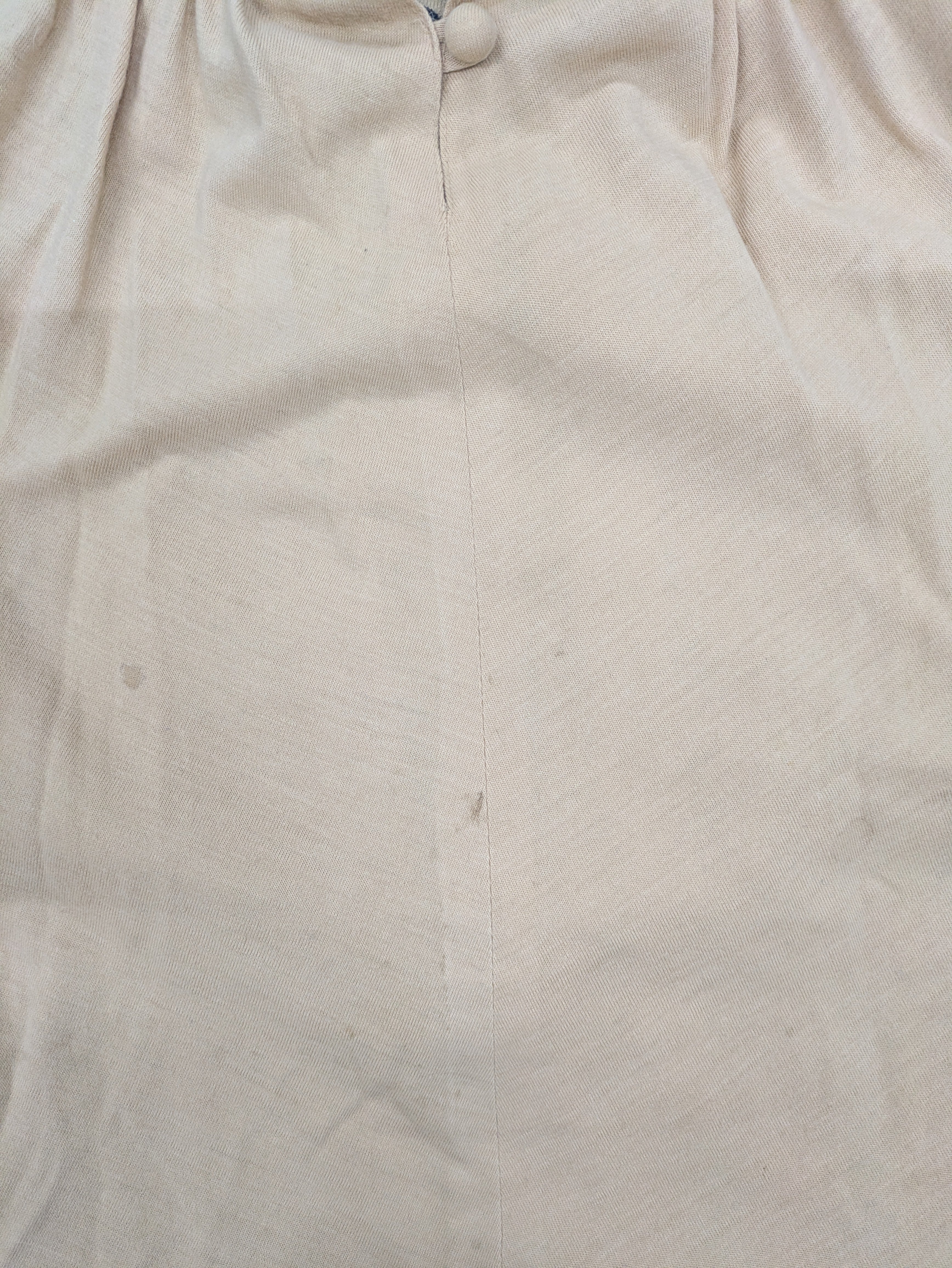 70's David Silverman Afghan Style Dress Beige