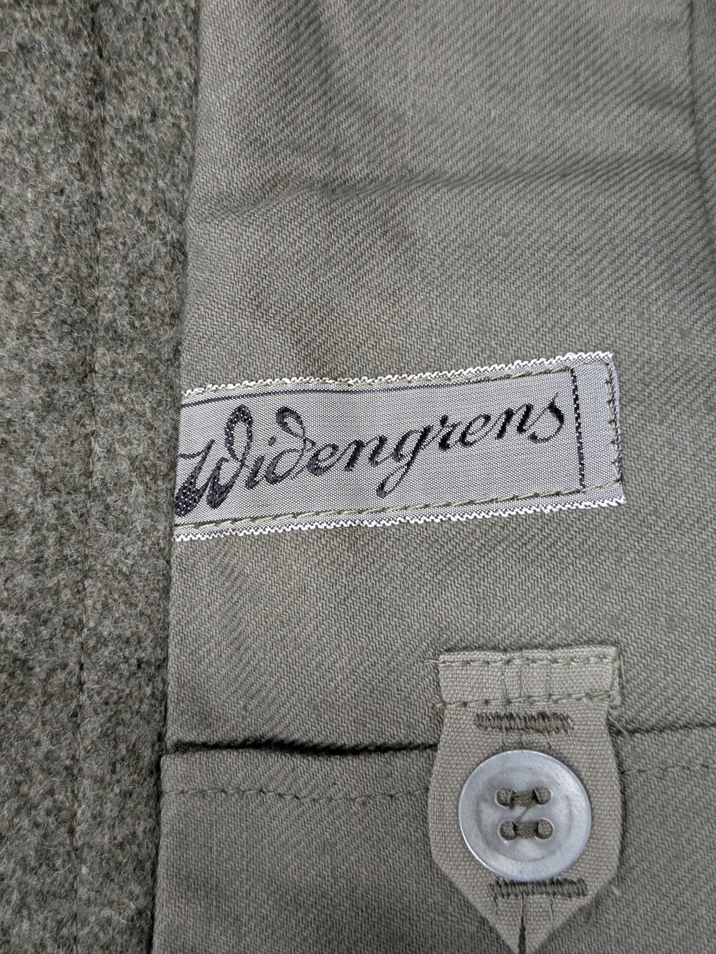 60's-70's Swedish Military Wool Jacket Khaki/Gray
