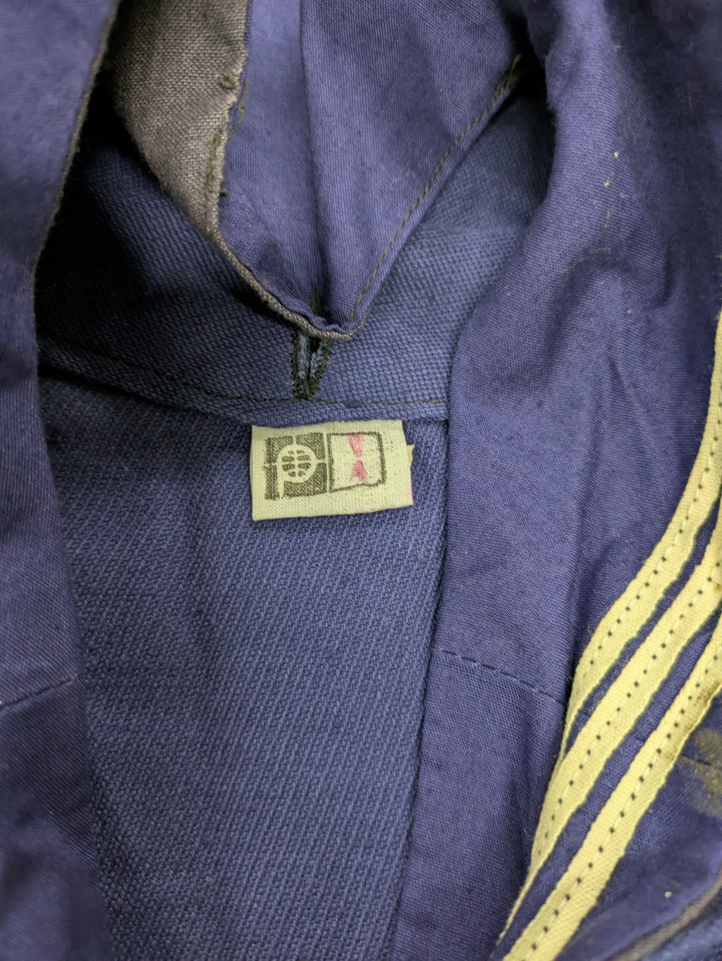 Vintage Bulgarian Navy Sailor Shirt Blue/Navy
