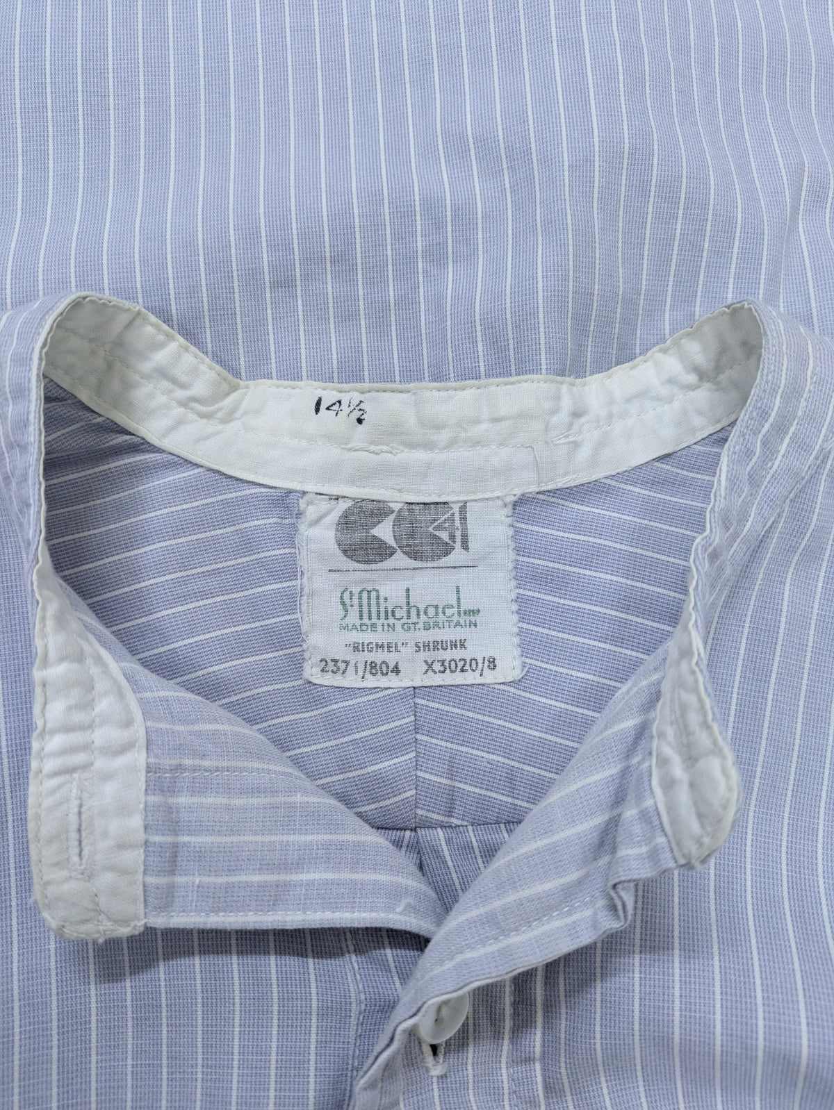 40's CC41 Stand Collar Shirt Light Blue