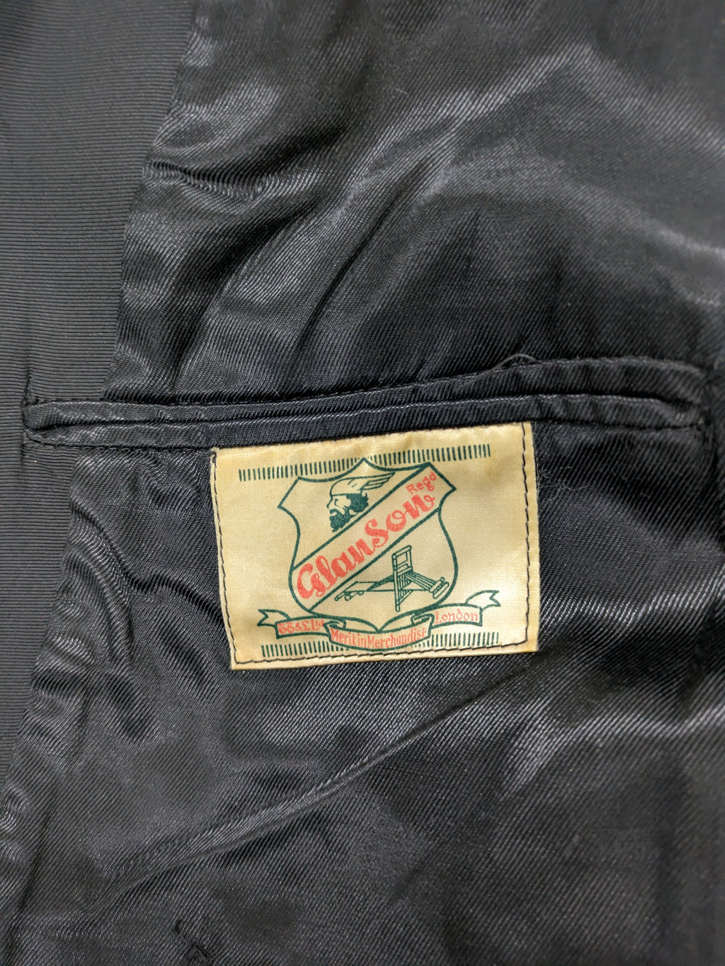 40's CC41 GlanSon Tuxedo Jacket Black
