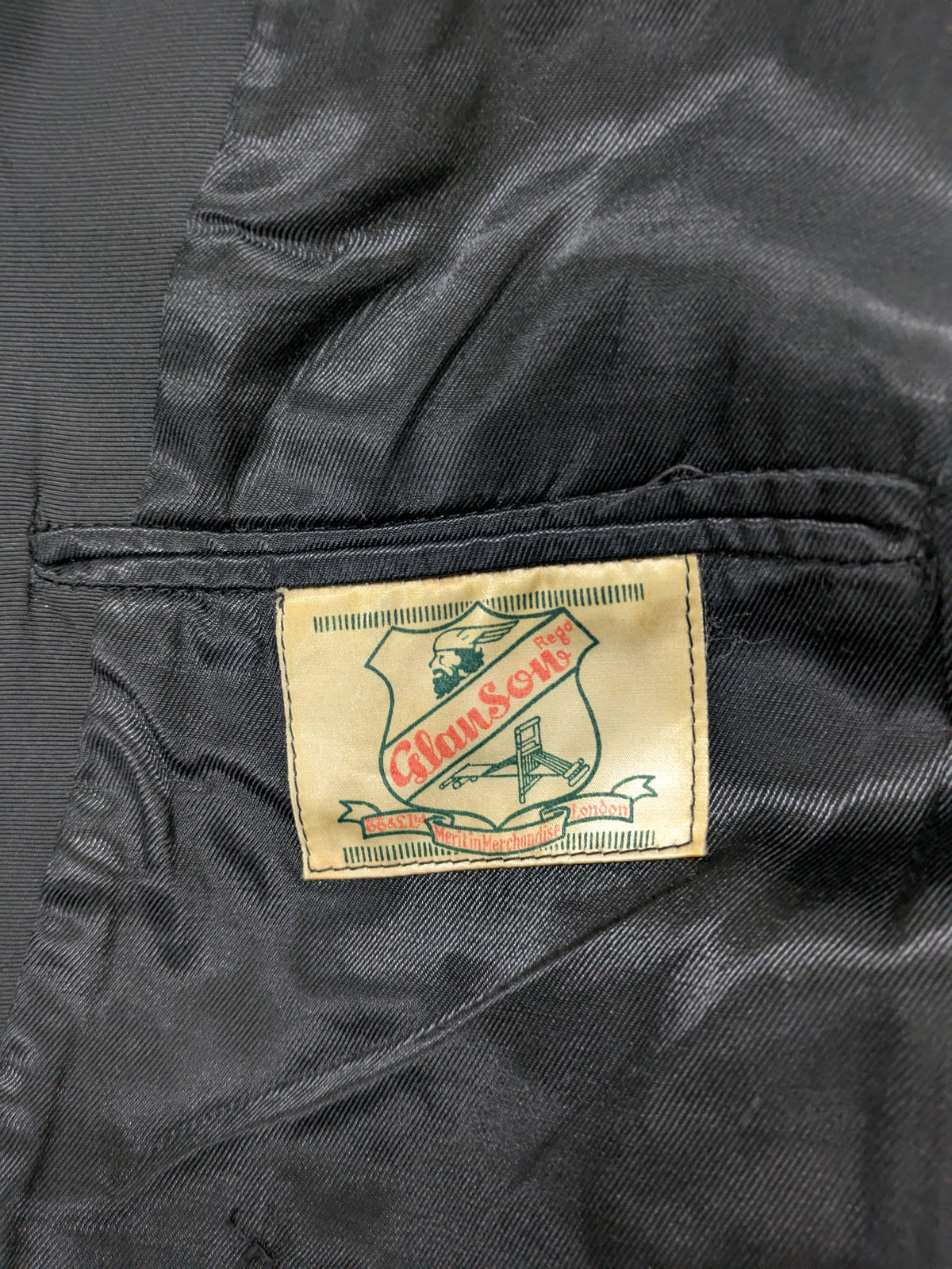 40's CC41 GlanSon Tuxedo Jacket Black