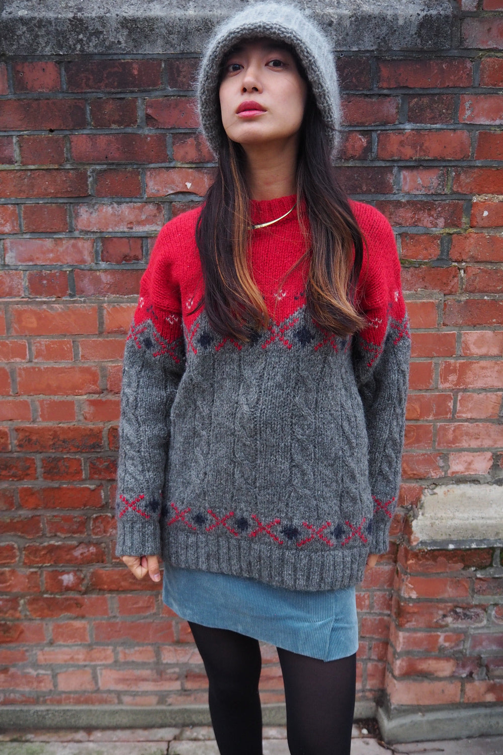 80s Vintage British Knitwear - St Michaels Pure Wool Sweater