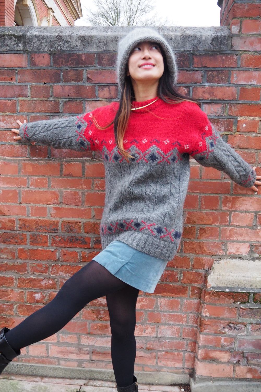 80s Vintage British Knitwear - St Michaels Pure Wool Sweater