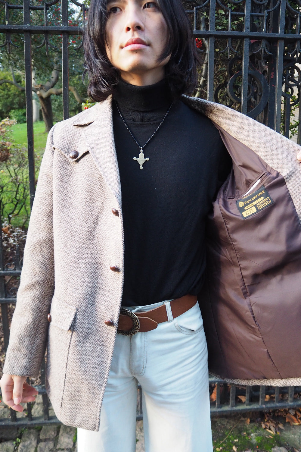 70's St Michaels Wool Jacket|Vintage Safari-Style Wool Jacket