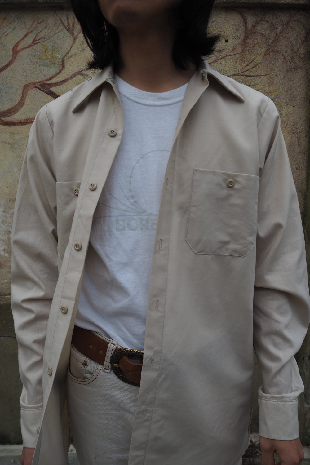 70's Dead Stock Red Cap Worker Shirts