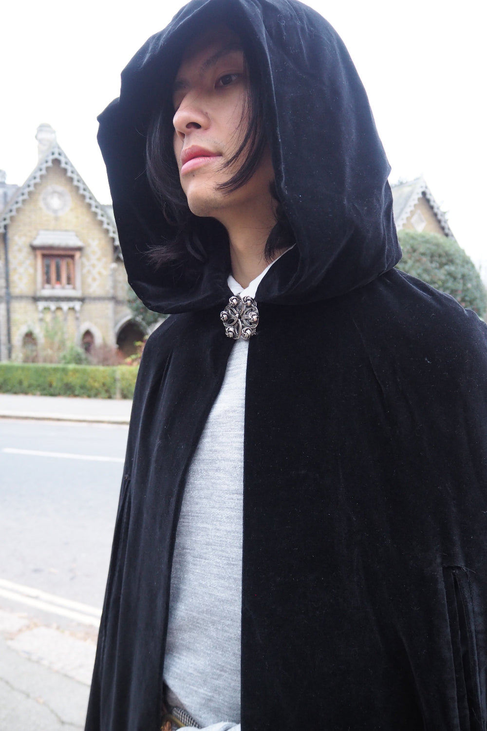 60's Vintage Raymond of London long velvet cape