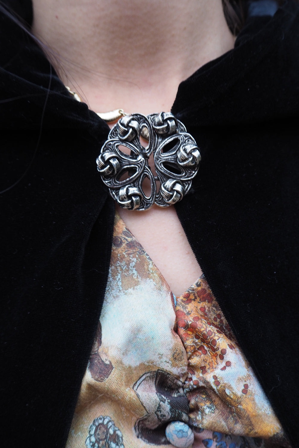 60's Vintage Raymond of London long velvet cape