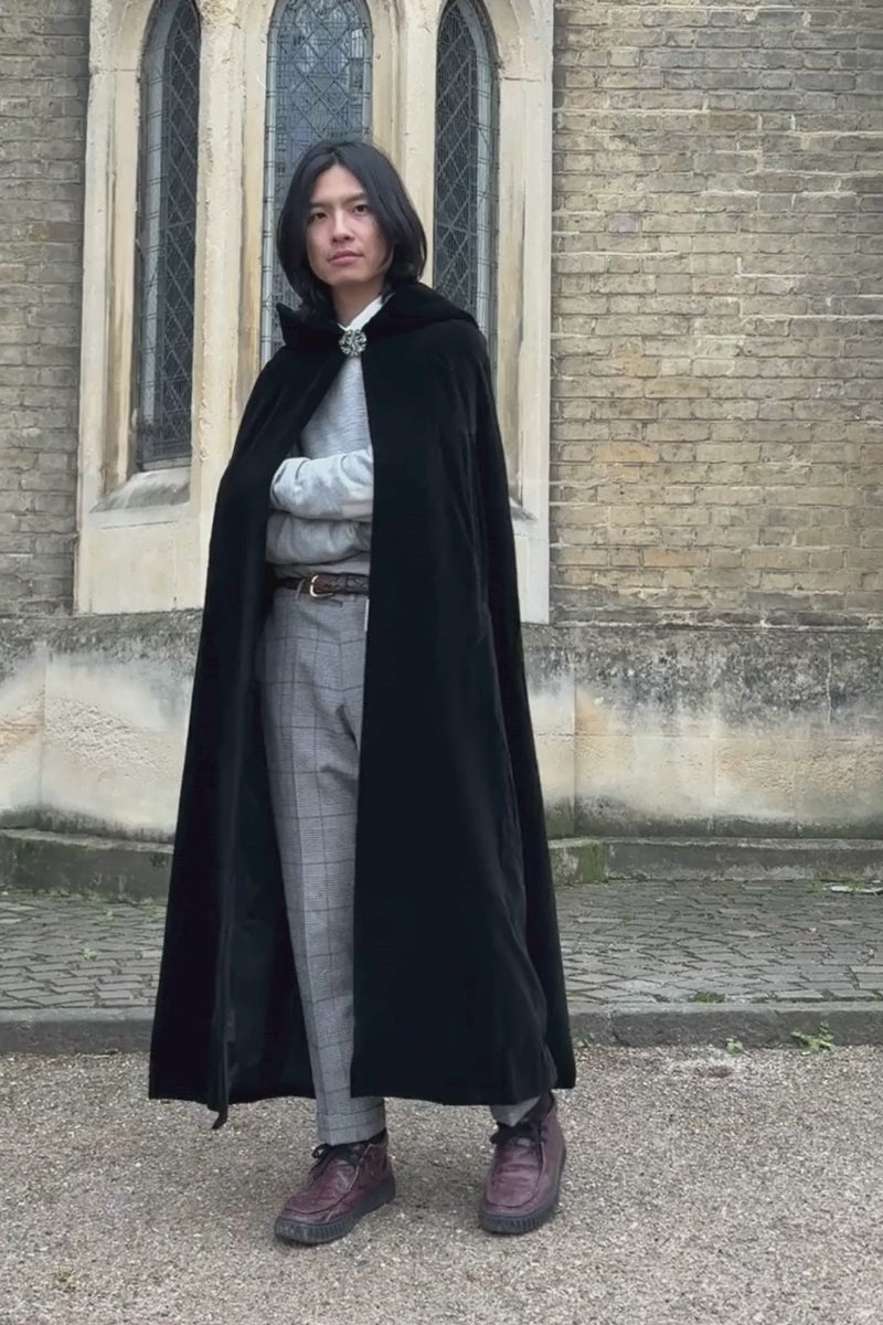 60's Vintage Raymond of London long velvet cape